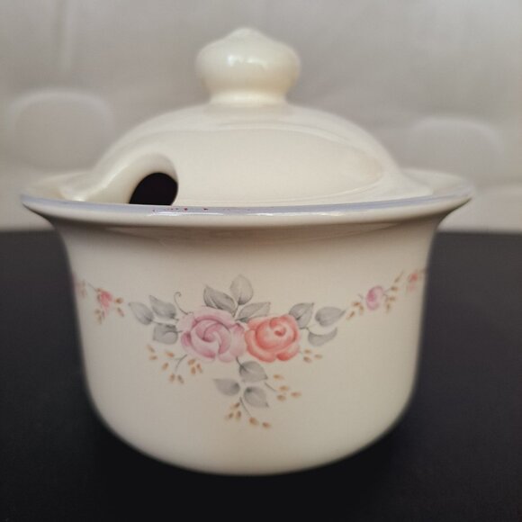 Vintage Pfaltzgraff Stoneware "Trousseau" Sugar Bowl Retired 022 - Picture 4 of 7